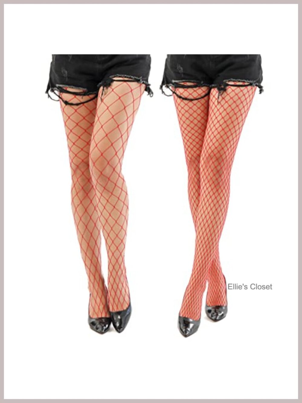 High Waist Fishnet Tights Thigh High Suspender Stockings